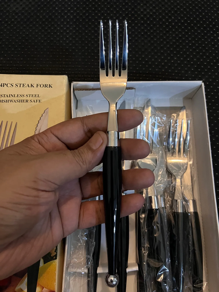 STEAK KNOFE AND FORK SET 4PCS STEAK KNIFE+4PCS STEAK FORK STAINLESS STEEL DISHWASHER SAFE