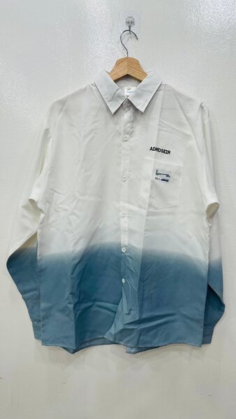 Chemise homme dégradée bleue