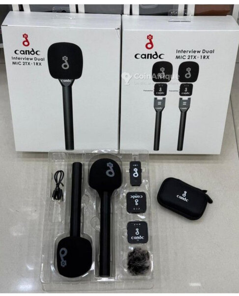 Microphone Interview Dual Sans Fil