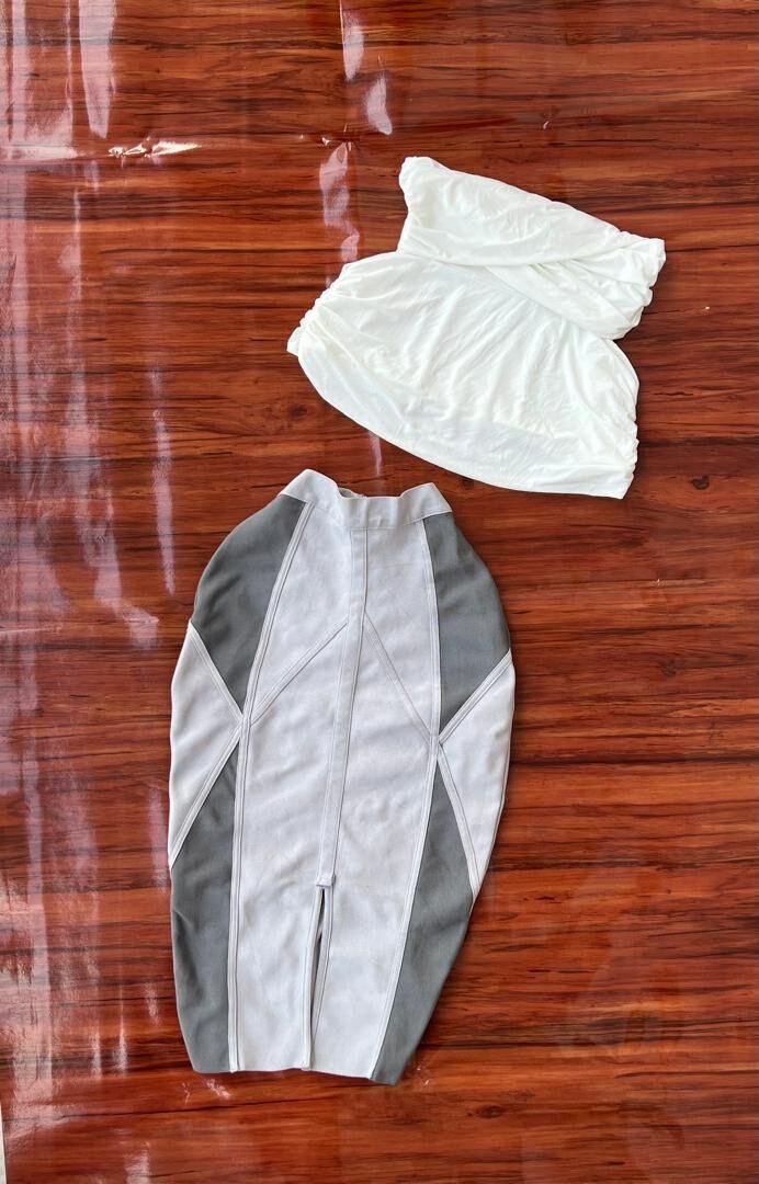 Club top and skirt, jogger