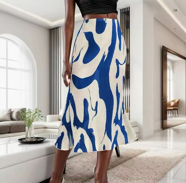 Pleated Mid-length skirt