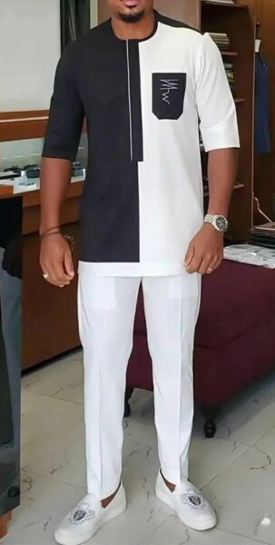 Tunique bicolore élégante