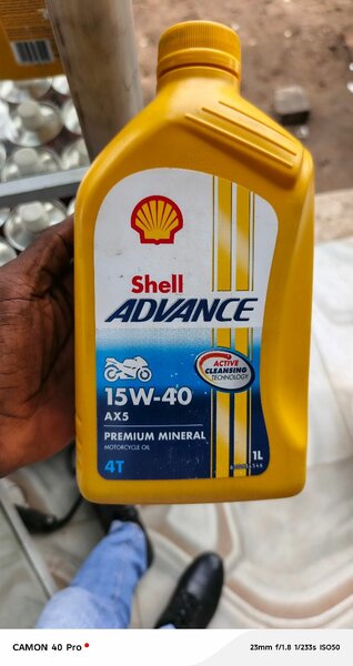 Huile moteur Shell 15W-40 AX5