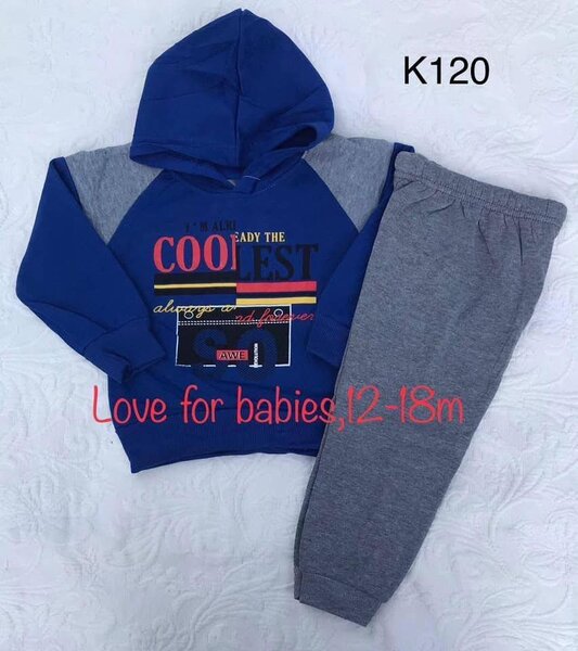 Sports suit blue-gray, 12-18m