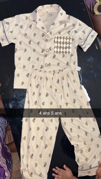Pyjama Enfant Motif Géométrique