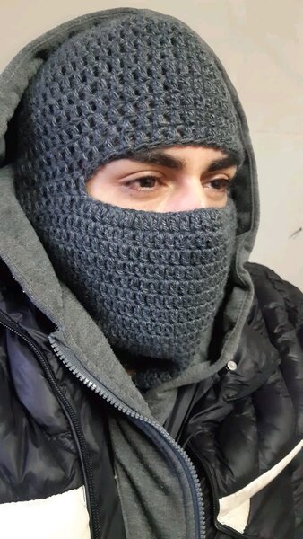 Cagoule en crochet tendance