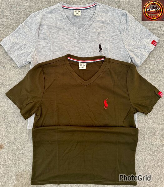 Lot de 2 T-shirts V-homme