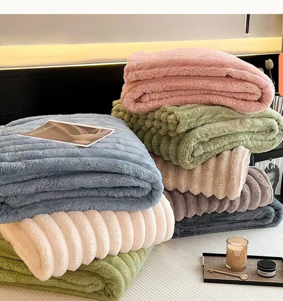 Plaid en fausse fourrure doux