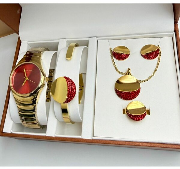 Ensemble Montre et Bijoux Luxueux