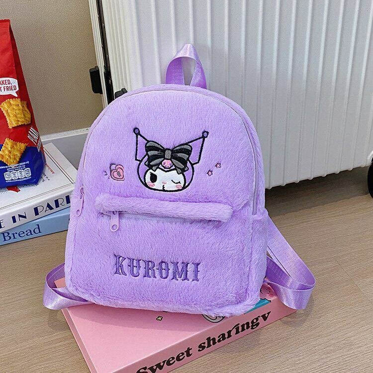 Sac à dos en peluche Kuromi