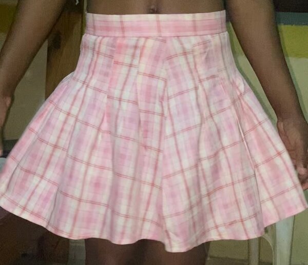 Jupe plissée rose tendance