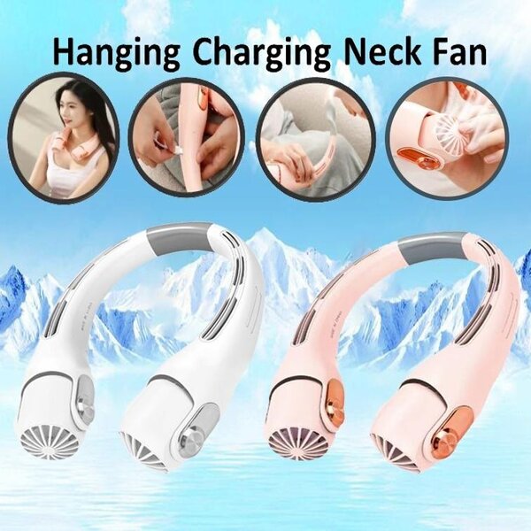 Hanging neck fan
