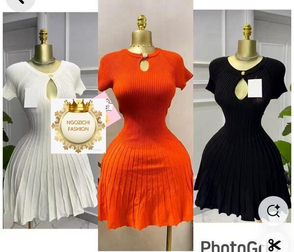 Robe en maille côtelée élégante