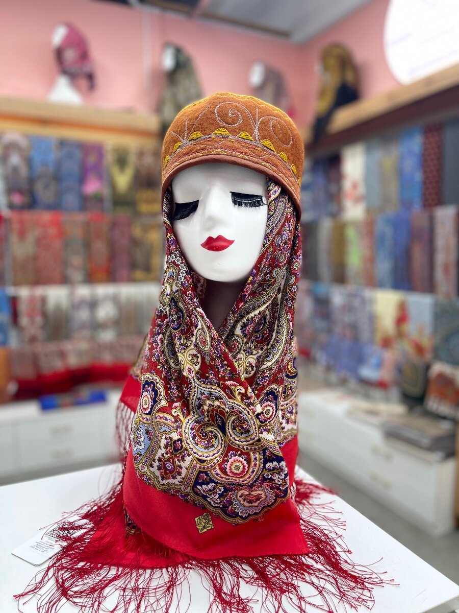 Павлопосадские  и туркменские платки