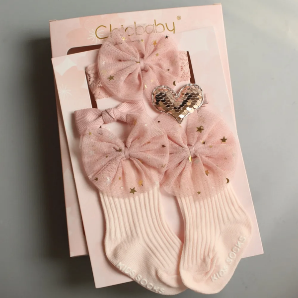 Chaussettes Bébé Rose Chic