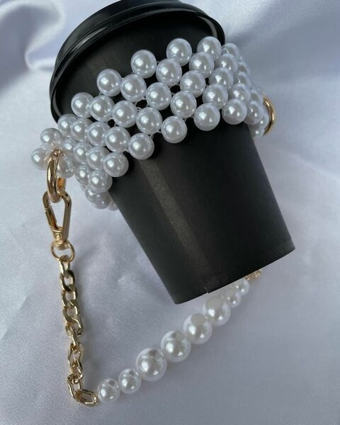 Porte-gobelet perlé élégant