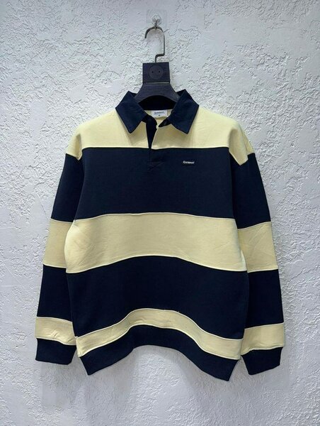 Pulls rayés à col polo