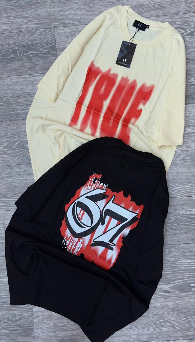 T-shirts oversize imprimés