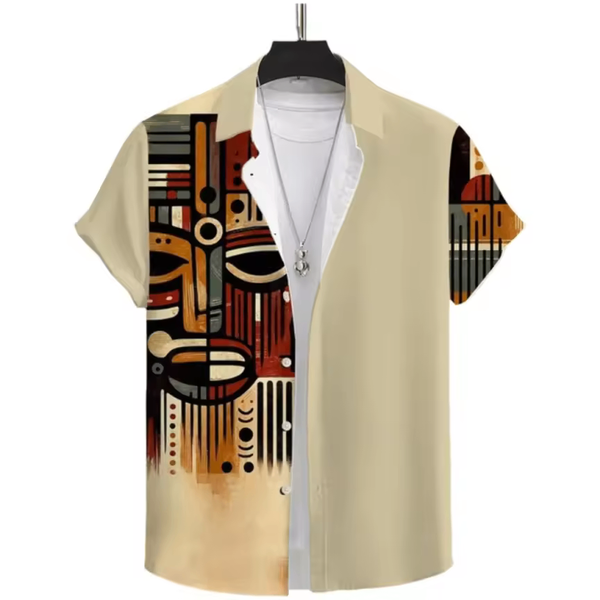Chemise Homme Art Abstrait XL