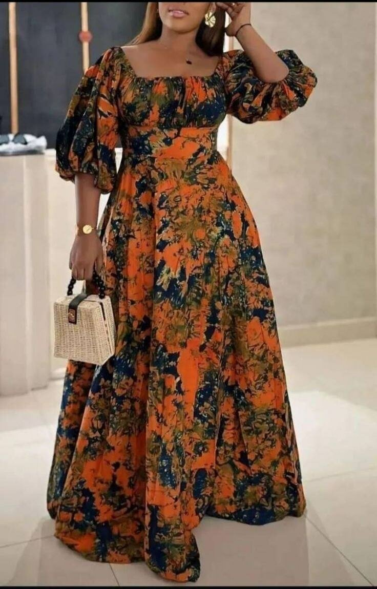 Robe africain colorée et élégante