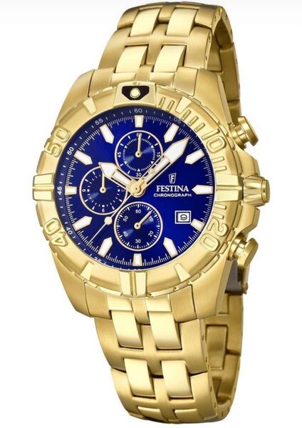 Montre Chronographe Dorée Homme Festina