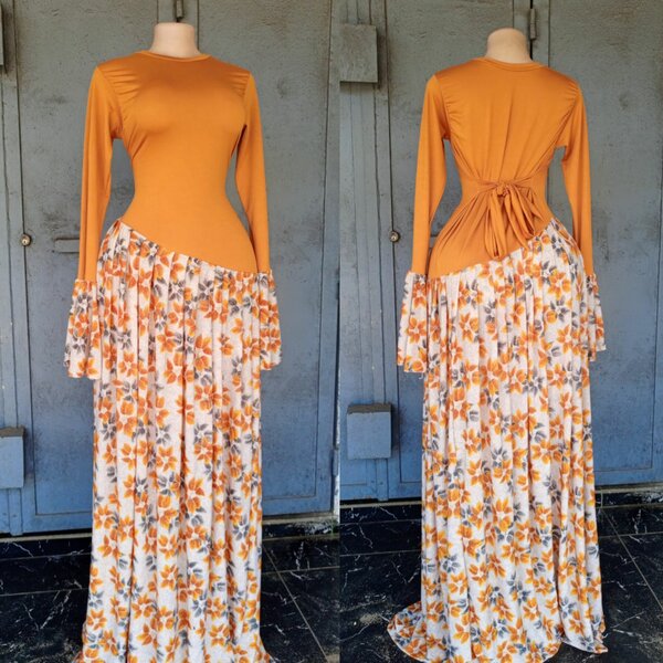 Robe Longue Fleurie Élégante