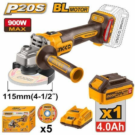 Meuleuse sans fil Ingco 900W