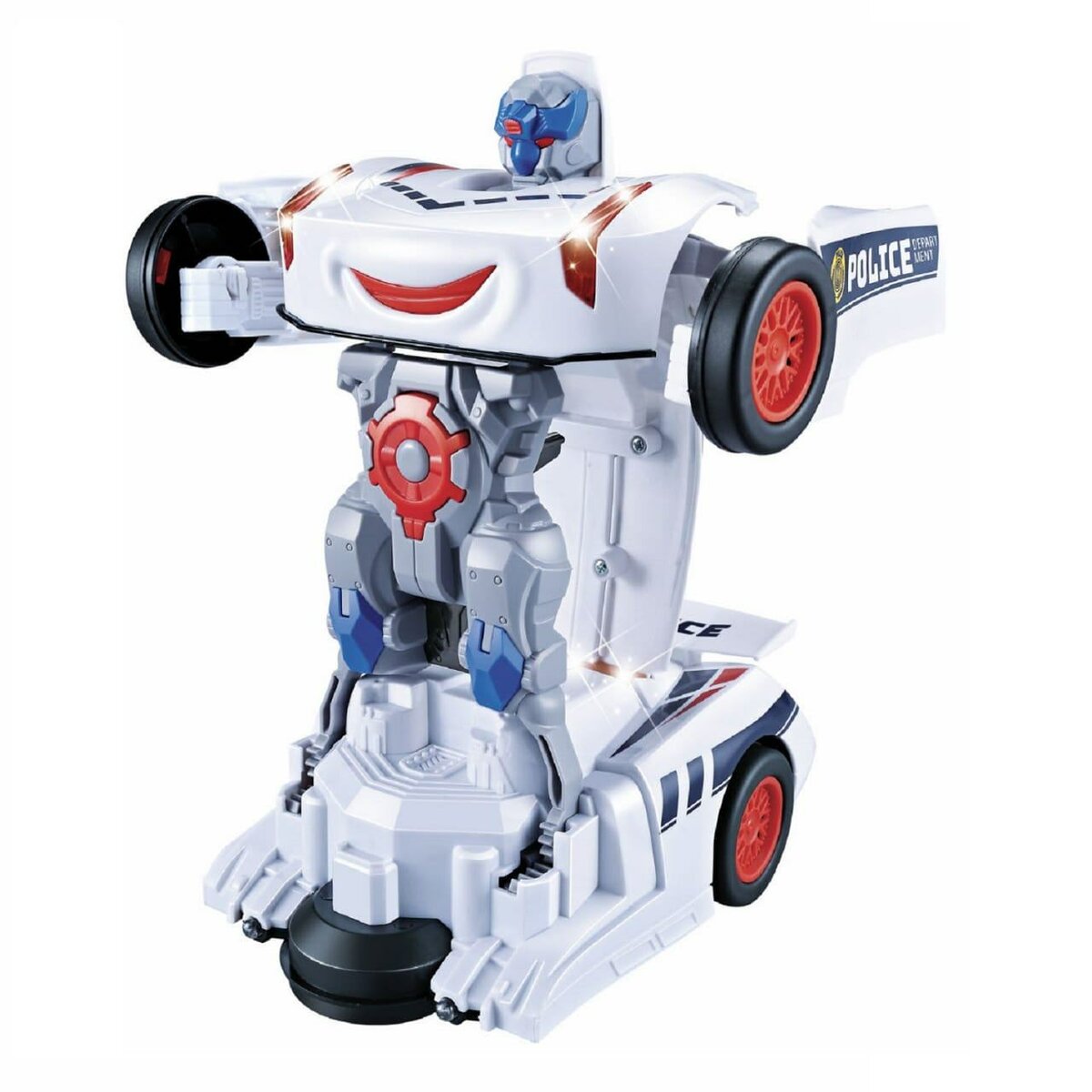 Voiture Robot Policière Lumineuse