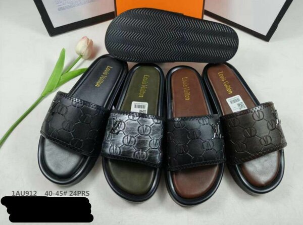 Tongs en cuir homme élégants