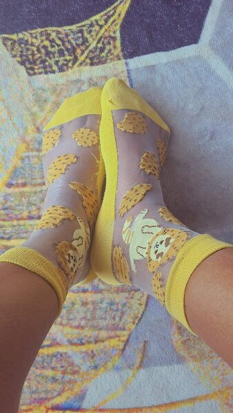 Chaussettes originales motif leopard