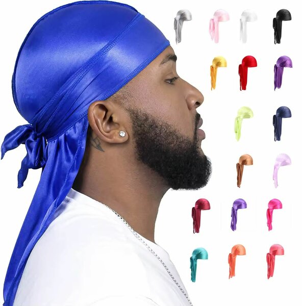 Durag en satin multicolore élégant