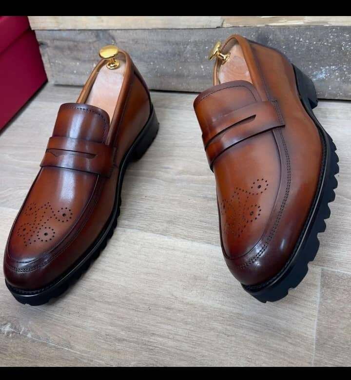 Mocassins en cuir pour hommes élégants