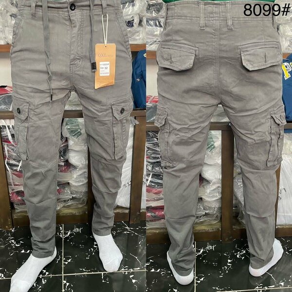 Pantalons cargo ajustés hommes