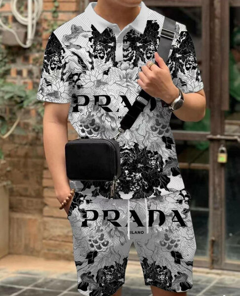 Ensemble polo et short imprimé