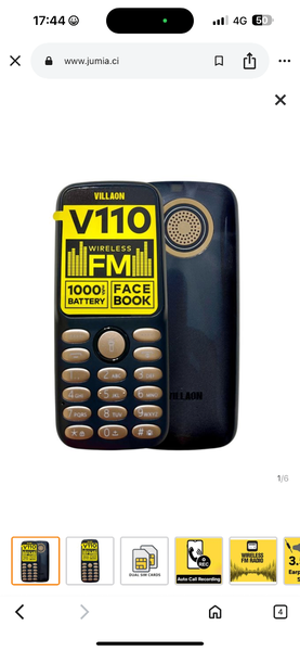 Téléphone Dual SIM V110