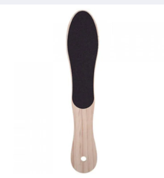 Foot Filer Wood Handle | Dual Sided Coarse Wooden Foot Scraper Hard & Dead Skin Callus Remover | Pedicure Foot Scrubber