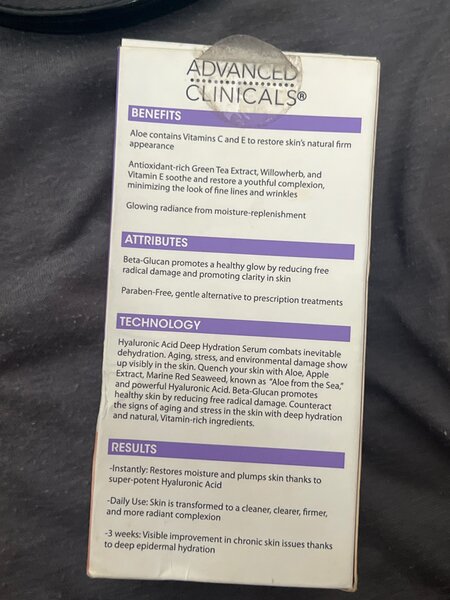 Sérum Hydratant Acide Hyaluronique