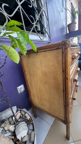 Commode Vintage en Rotin