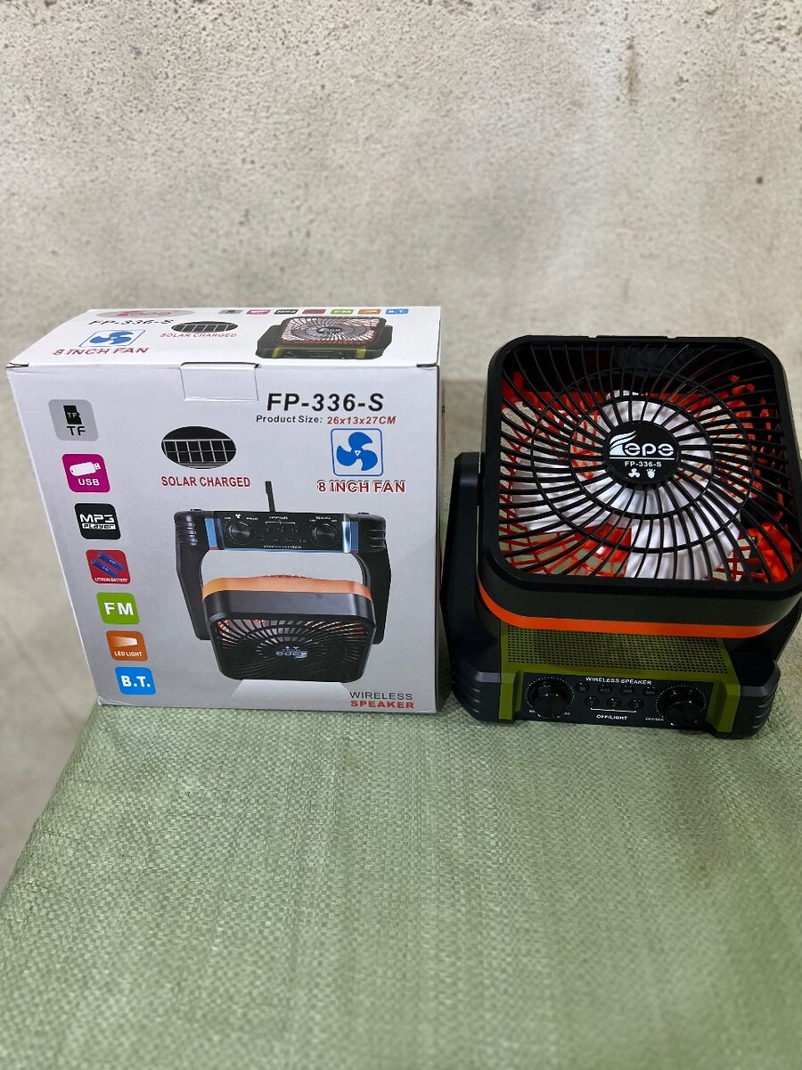 Ventilateur Solaire Portable 8 Pouces