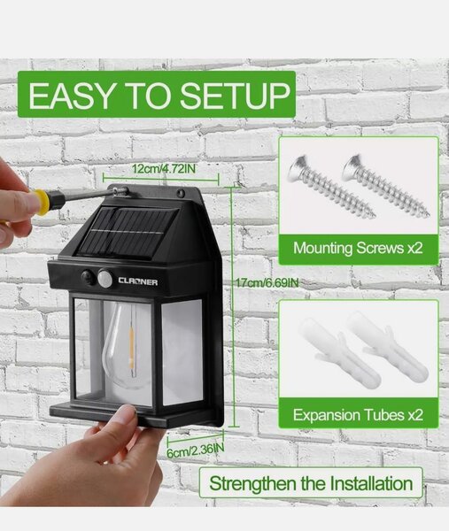 Solar interaction Wall lamp