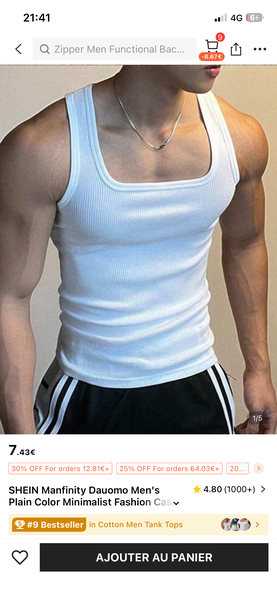 Débardeur Homme Minimaliste