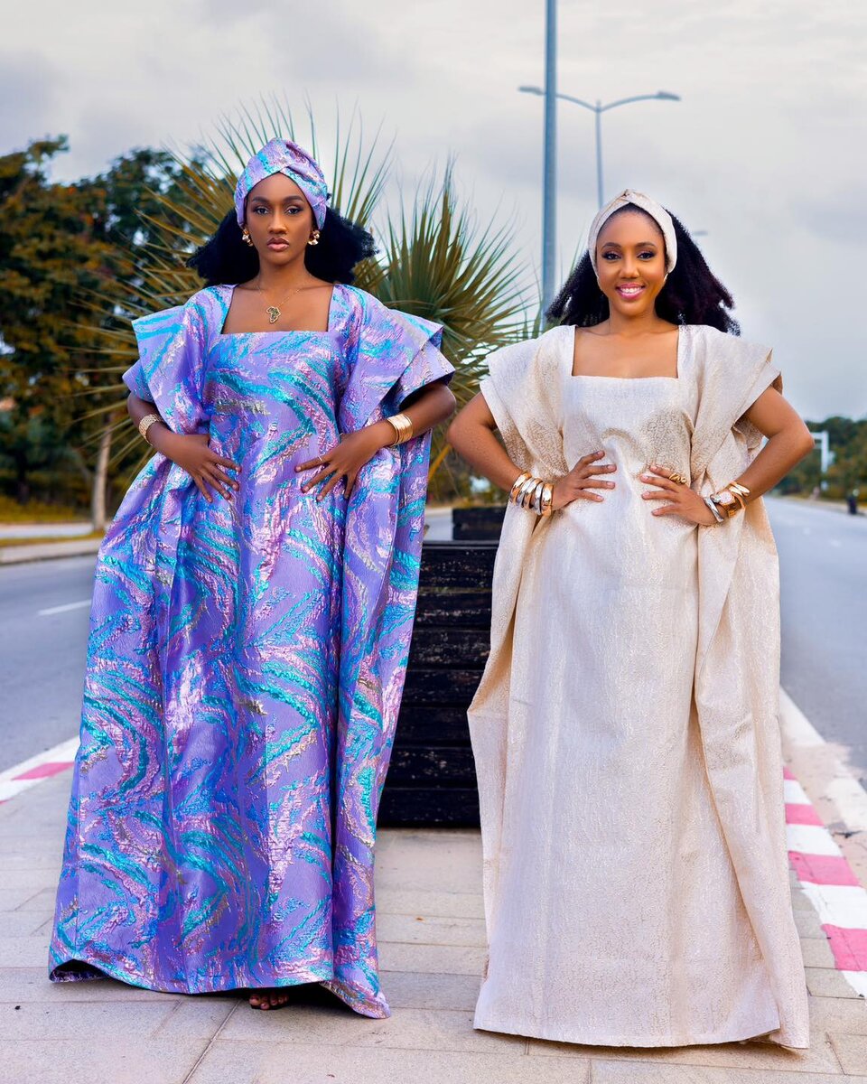 Robe longue africaine élégante