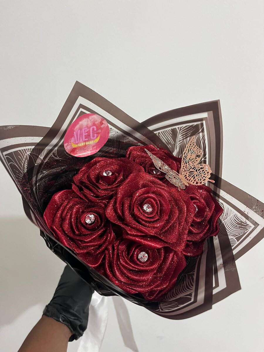 Bouquet de roses éternelles