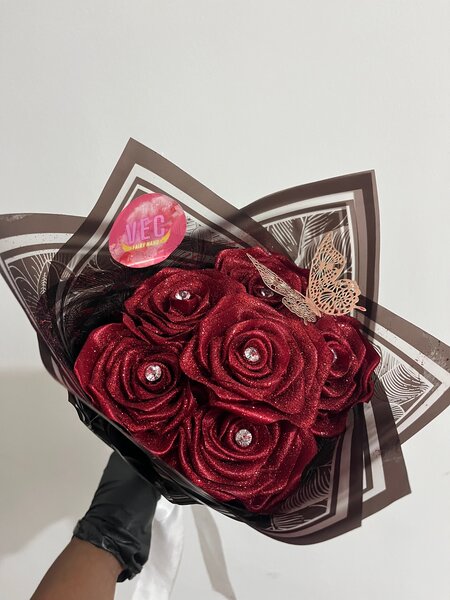 Bouquet de roses éternelles