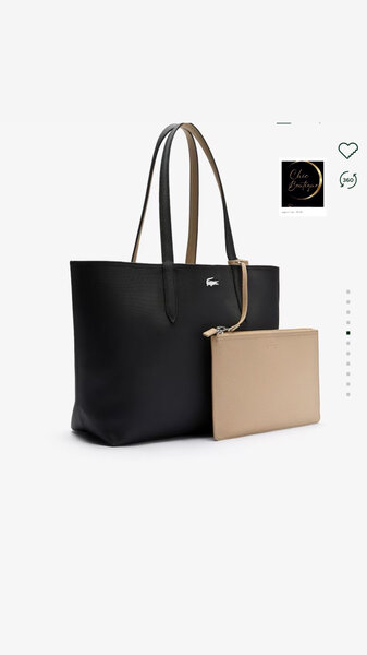 Sac Lacoste noir élégant
