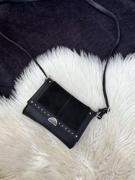 Mini black crossbody