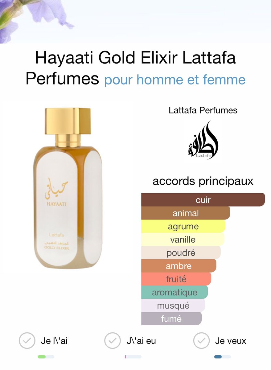 Hayaati Gold Elixir de Lattafa Perfumes