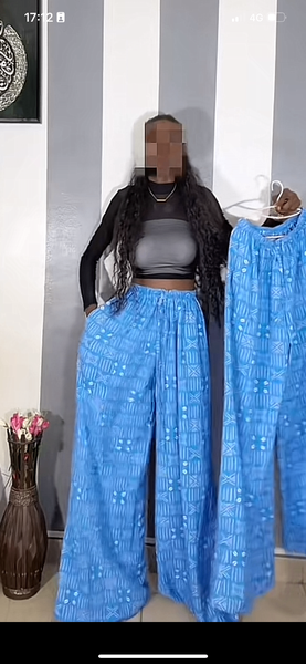 Pantalon ample en coton