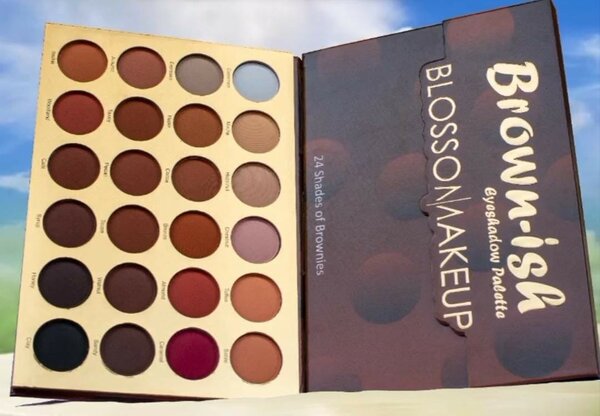 Palette de fards marron
