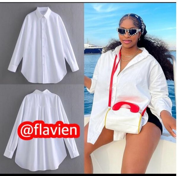 Chemisier Femme Chic Blanc